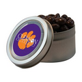 Silver Candy Window Tin w/ Chocolate Raisins